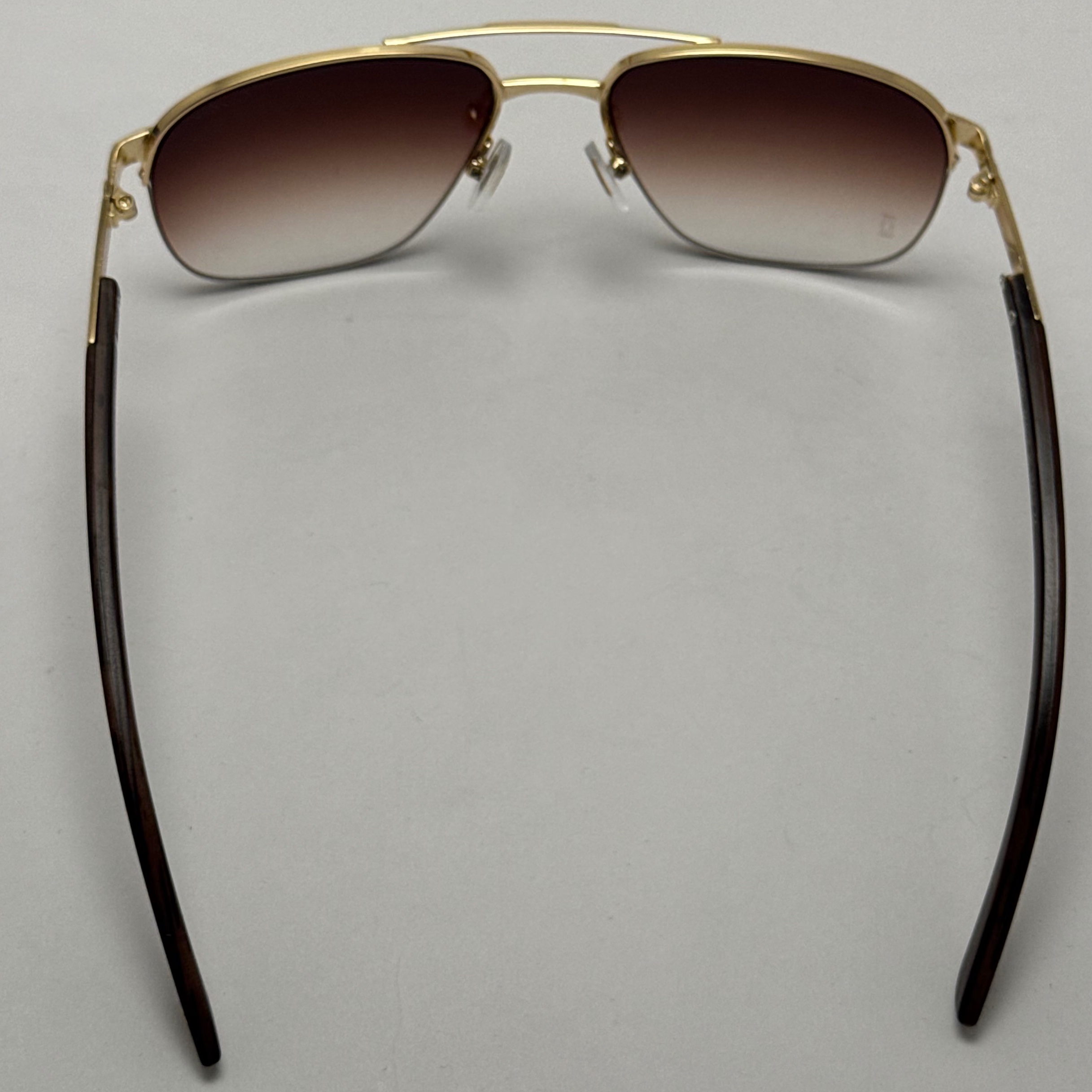 عینک آفتابی مردانه کارتیر Cartier مدل Santos قهوه ای