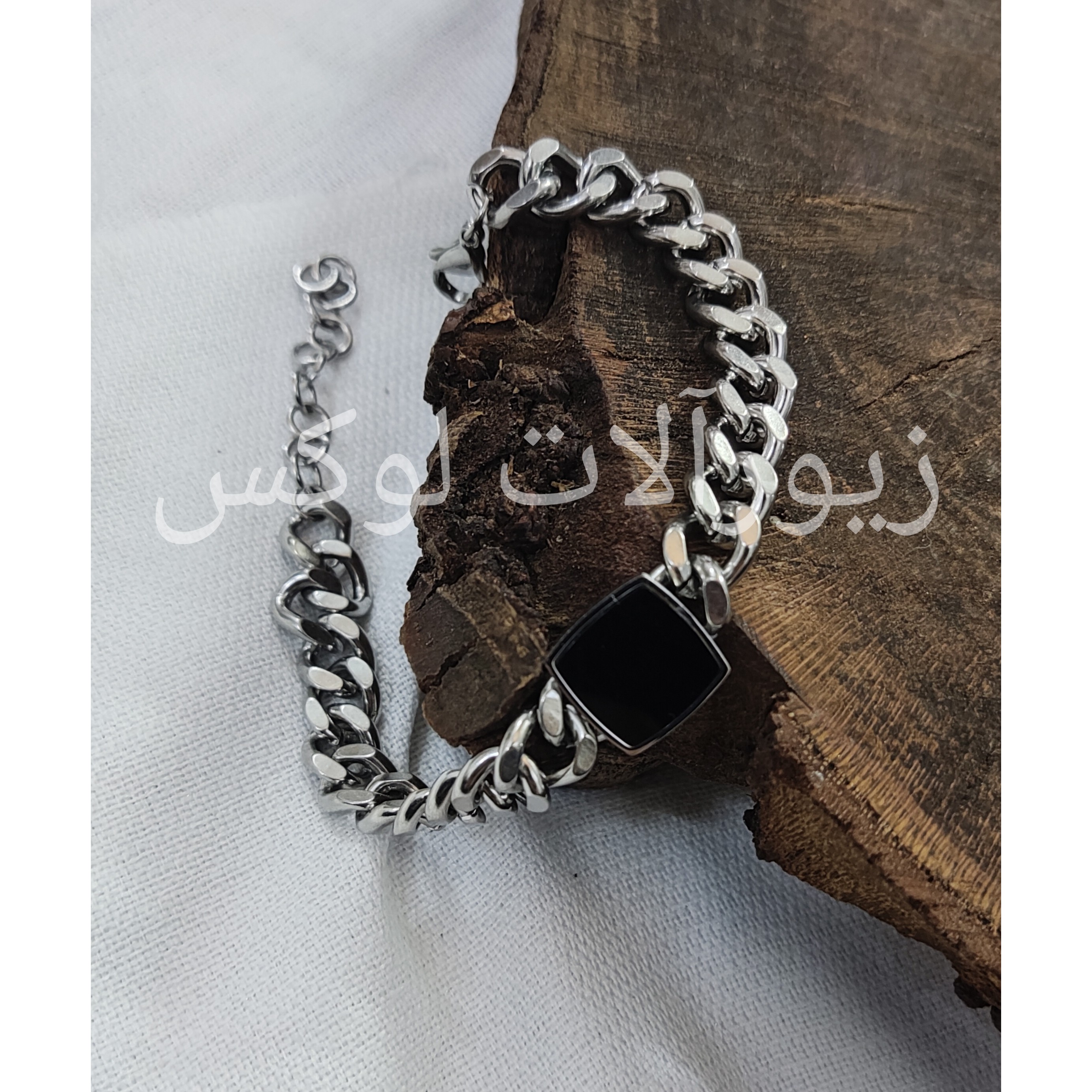 دستبند کارتیر پلاک دار،دستبند زنانه استیل،دستبند کارتیر زنانه،دستبند زنانه استیل