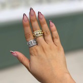 انگشتر نگین جواهری طرح تیفانی تنوع طرح فری سایز Freesize رنگ کاملا ثابت کد gy (پس کرایه) (پس کرایه)