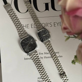 ست ساعت مچی زنانه و مردانه برند کاسیو Casio نقره ای و مشکی رنگ ثابت کد sm (پس کرایه)
