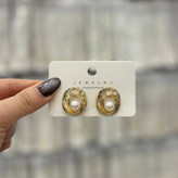 گوشواره فشن زنانه و دخترانه مینیمال دفرمه طرح گل نقره ای رنگ ثابت تنوع مدل کدgy