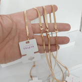 گردنبند ماری ژوپینگ کاملا رنگ ثابت با آبکاری طلا و استفاده مدام ورق بزنید لطفا