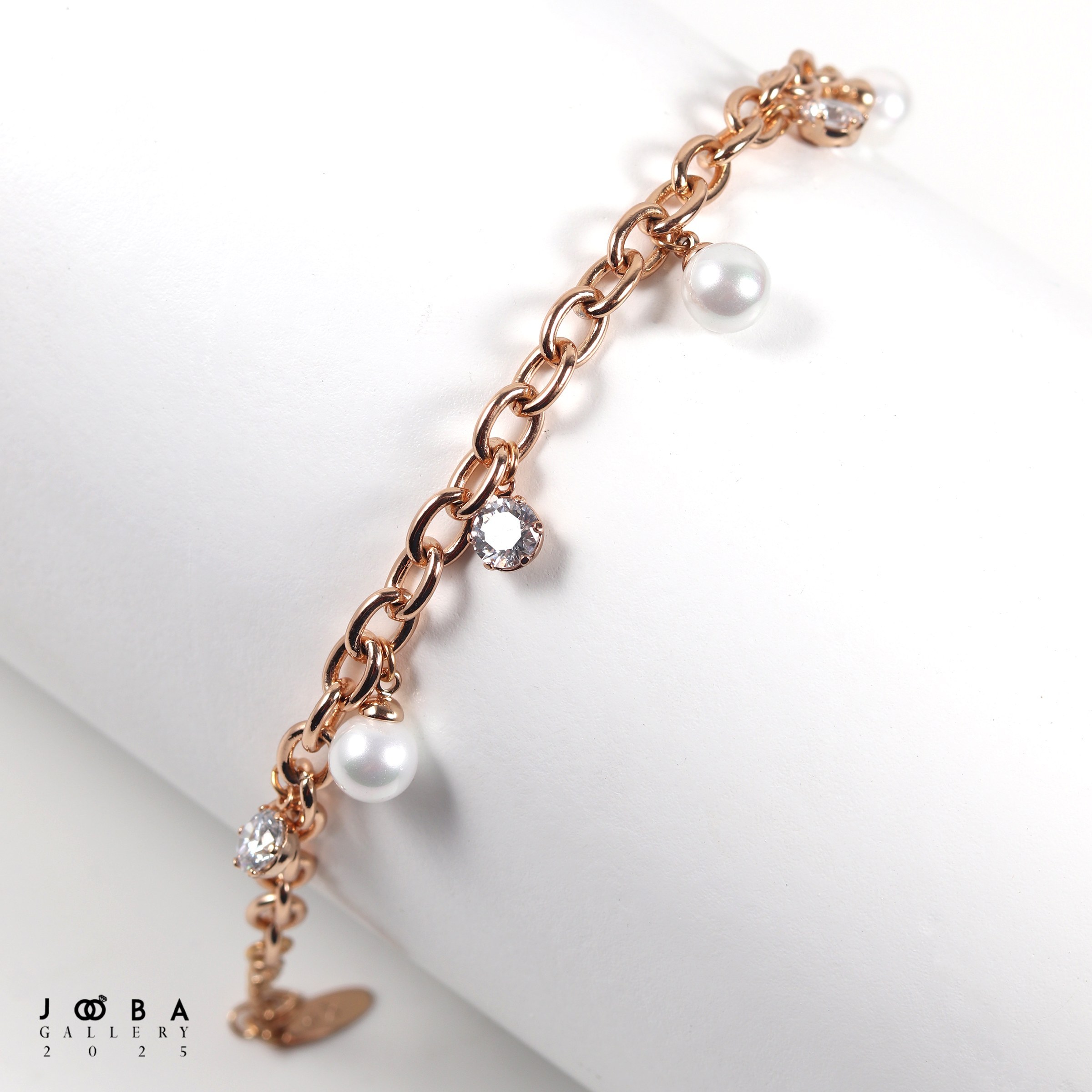 دستبند آویز مرواریدی طلایی ژوپینگ 1101492325