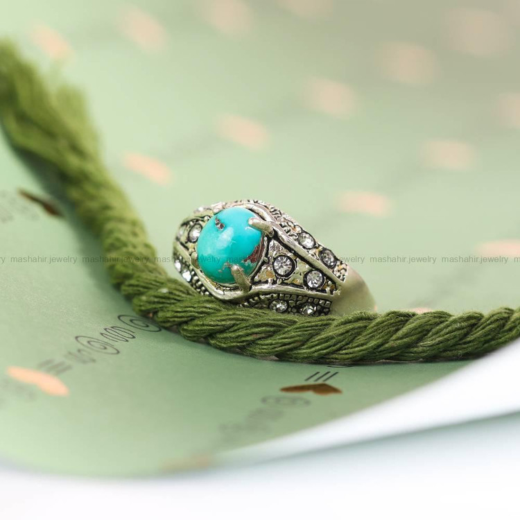انگشتر فیروزه شجری زنانه کد 5368