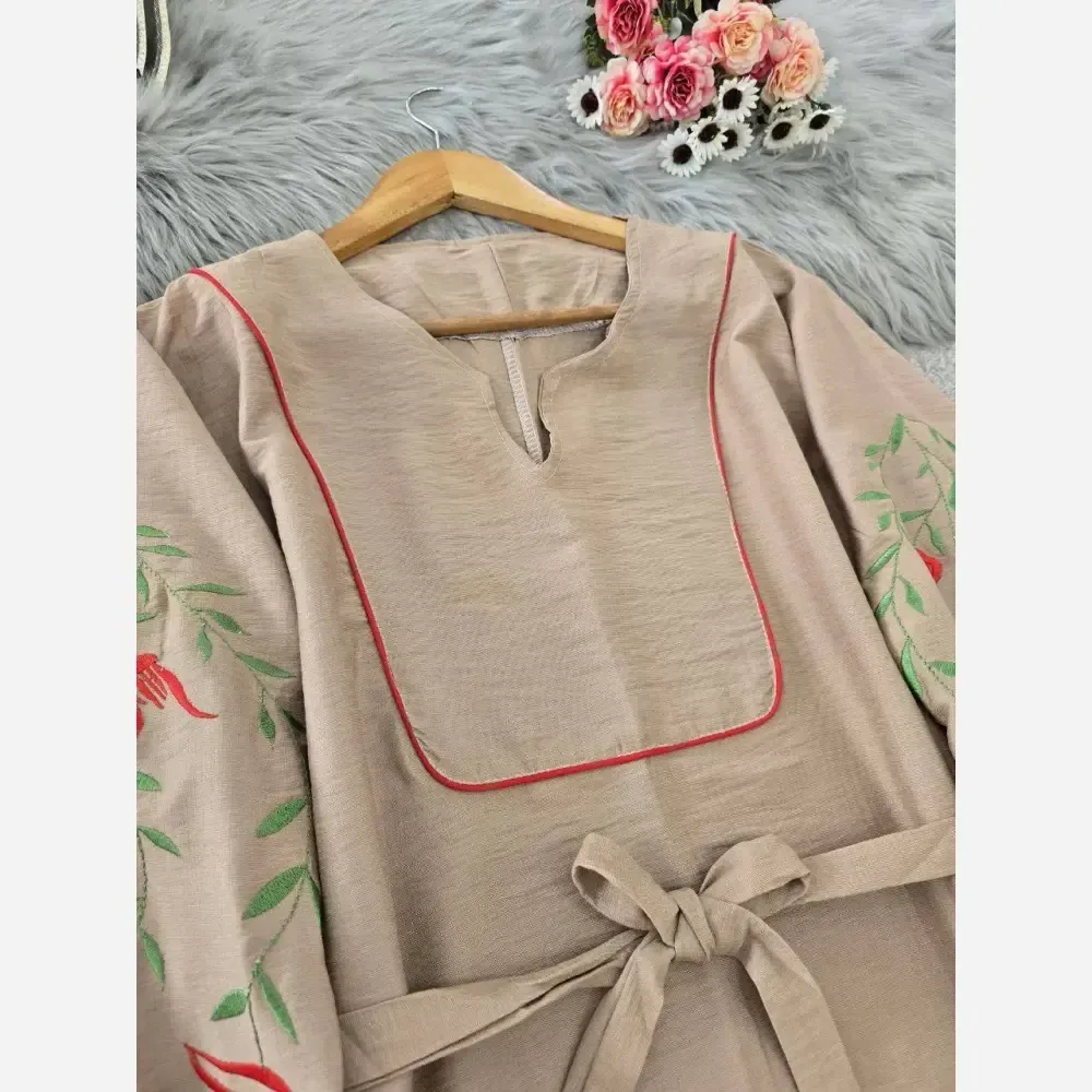 کفتان گلدوزی نازگل جنس بابوس فری سایز رنگ بندی متنوع