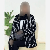 کت زنانه الیزا جنس تافته سوزن دوزی مشکی سایز فری 36 تا 46