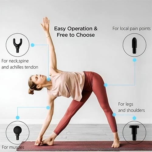 ماساژور تفنگی دوسر بلو آیدیا 8 سر ( 8 کاره ) BLD-922 بلوایدیا ماساژور دو سر بلو ایدیا 922 ورژن جدید ( خرید گناوه مارکت )