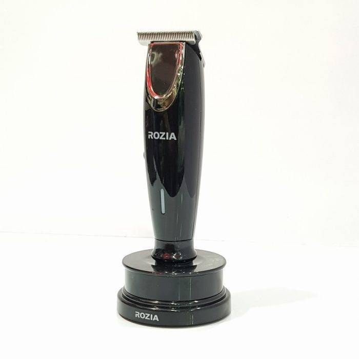 خط زن و صفر زن حرفه ای روزیا .تیغه اصلی.بسیار بادقت.شارژی.به همراه چند عدد شانه درجه.دارای پایه