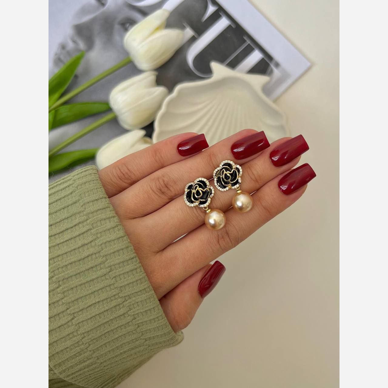 گوشواره سوارسکی گالری هیما