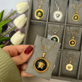 گردنبند ورساچه 30میل استیل رنگ ثابت گالری هیما