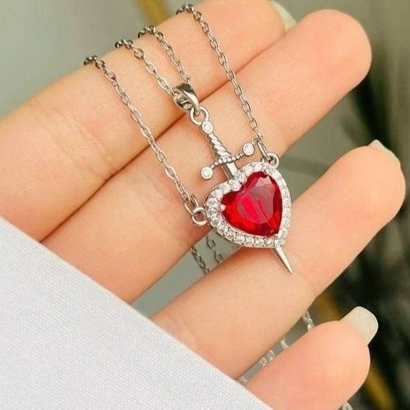 گردنبند ست دختر پسری نقره ای خاص