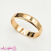 تکپوش زنانه پهن ژوپینگ طلایی مدل آینه ای سایز 2 کد 6491