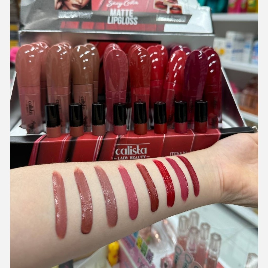 پک 8 عددی رژلب مایع کالیستا ( آرایشی هوتران)