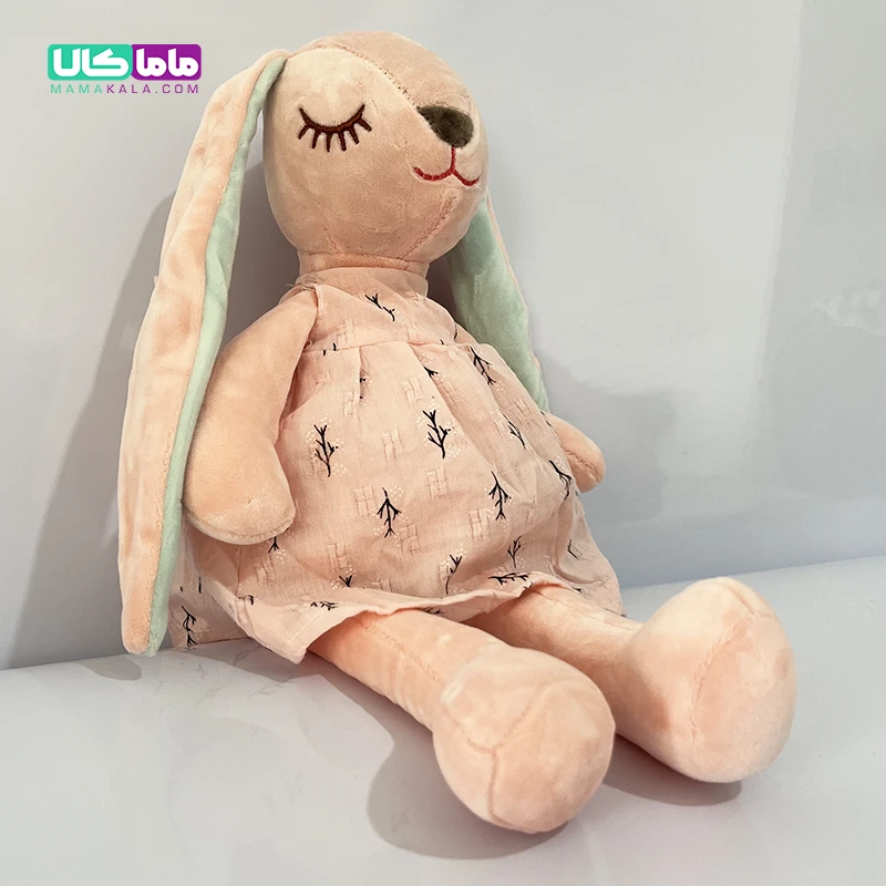 عروسک خرگوش ناز صورتی 45 سانتیمتر