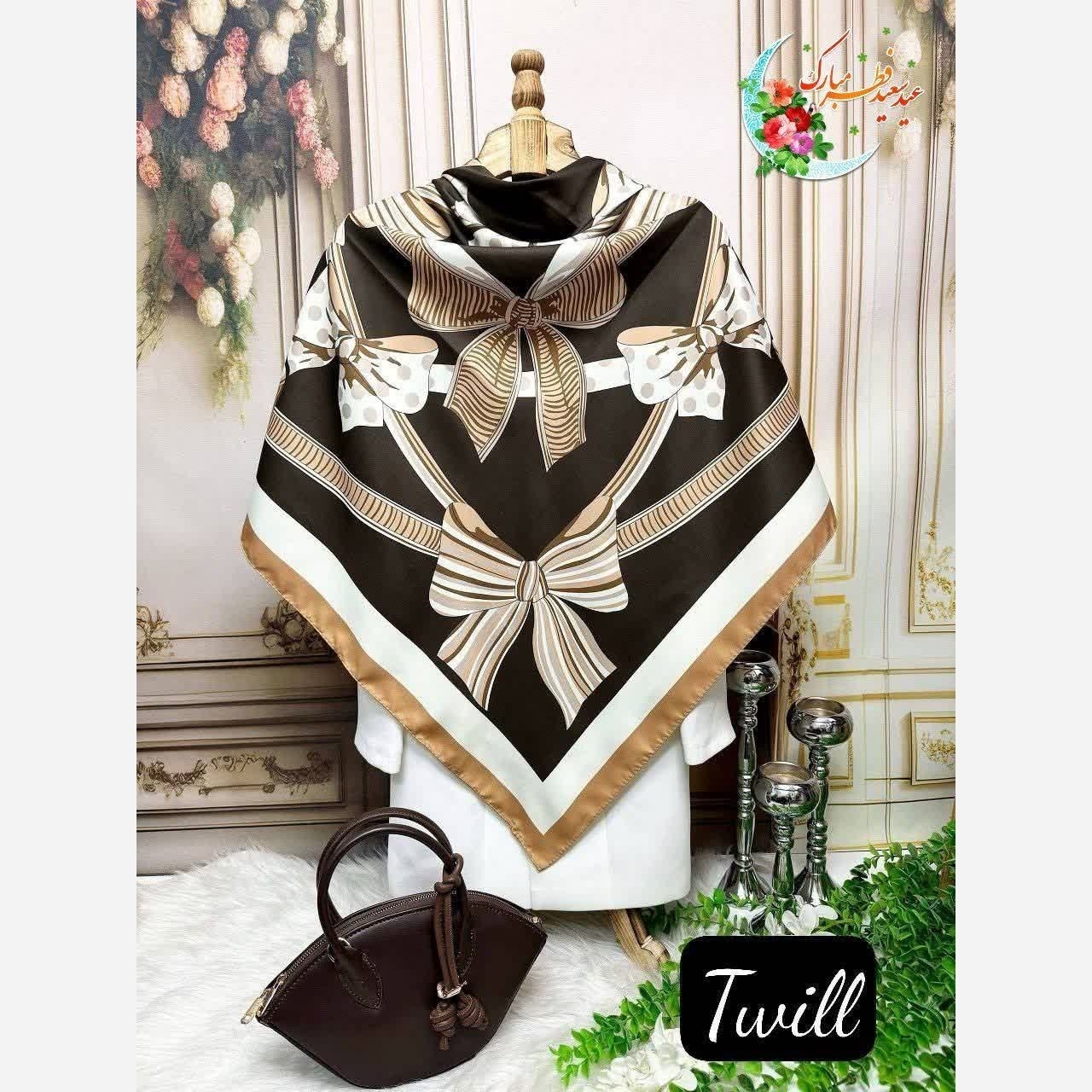 روسری ابریشمی مجلسی. ورق بزنید