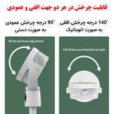 پنکه شارژی مدل ایستاده و رومیزی کد FZM-11 ظرفیت 8000 میلی آمپر ساعت