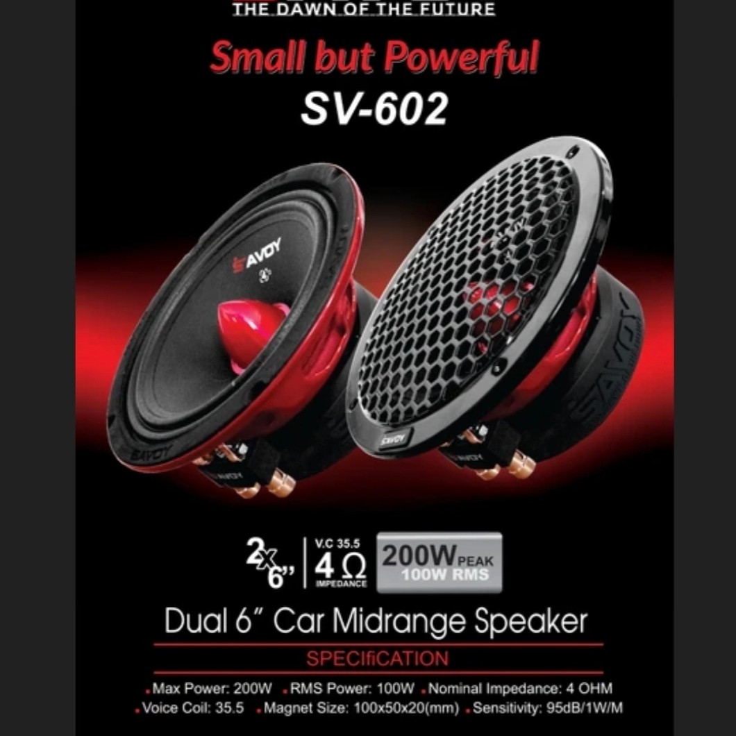 میدرنج 6 اینچ ساووی مدل sv-602 بسته ی دو عددی