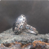 انگشتر نقره حدید نقره ای زنانه 3 دعا