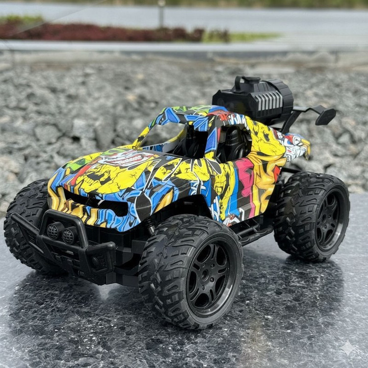 ماشین کنترلی آفرود آبرنگی پنج کانال دودزا سرعتی شارژی خفن