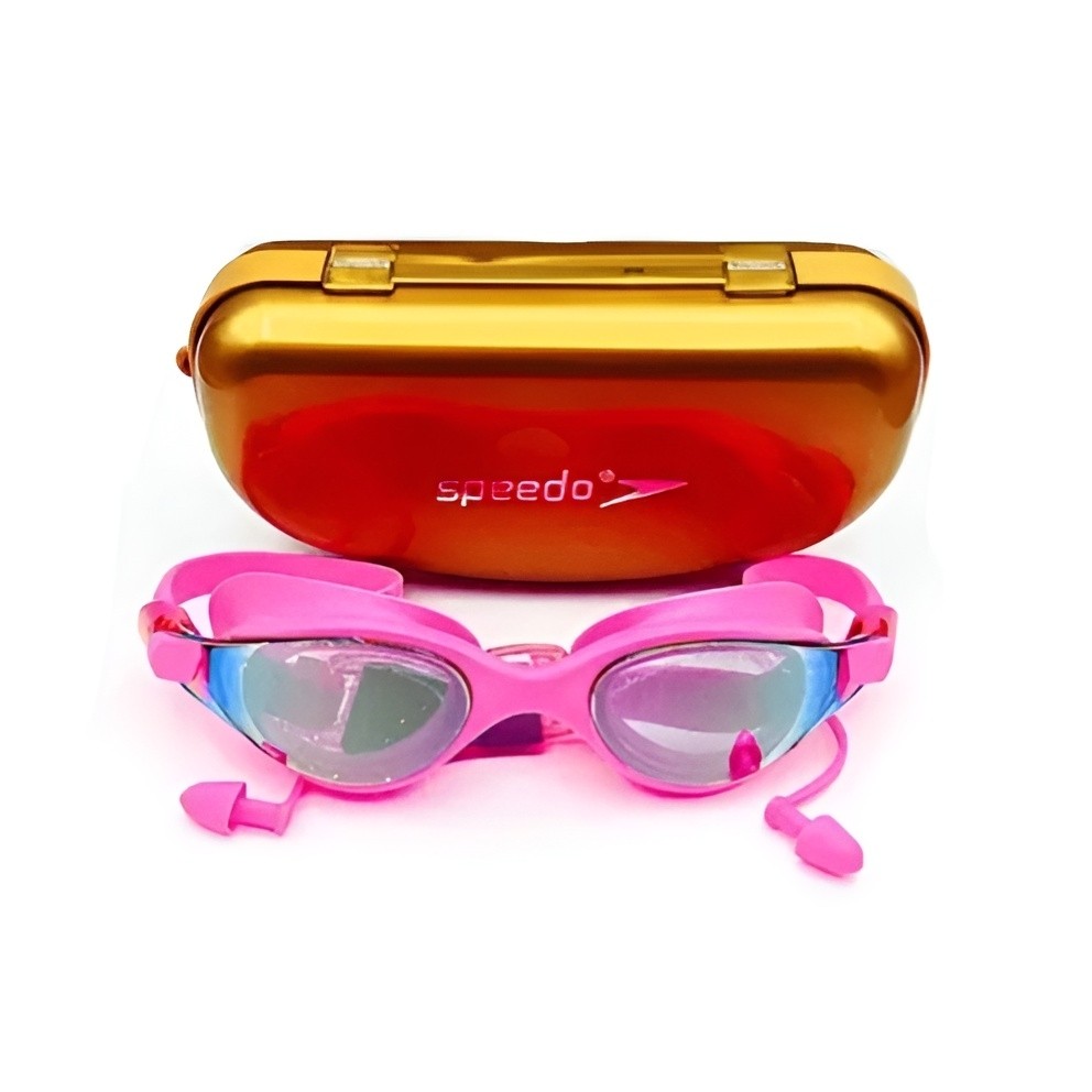 عینک شنا اورجینال اسپیدو قاب طلایی گوشگیر دار وارداتی حرفه ای