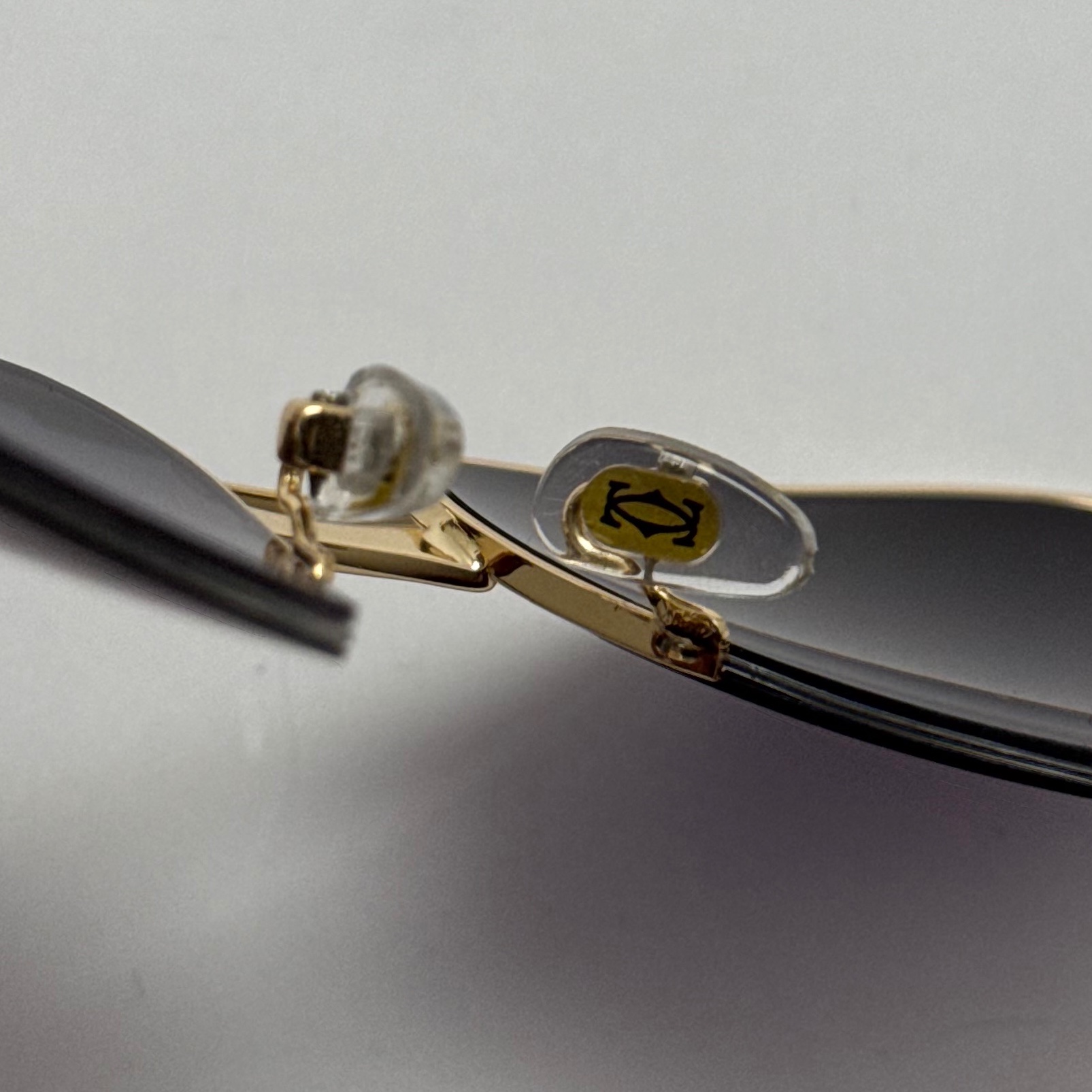 عینک آفتابی مردانه کارتیر Cartier مدل Santos آبی طلایی (ارسال رایگان)
