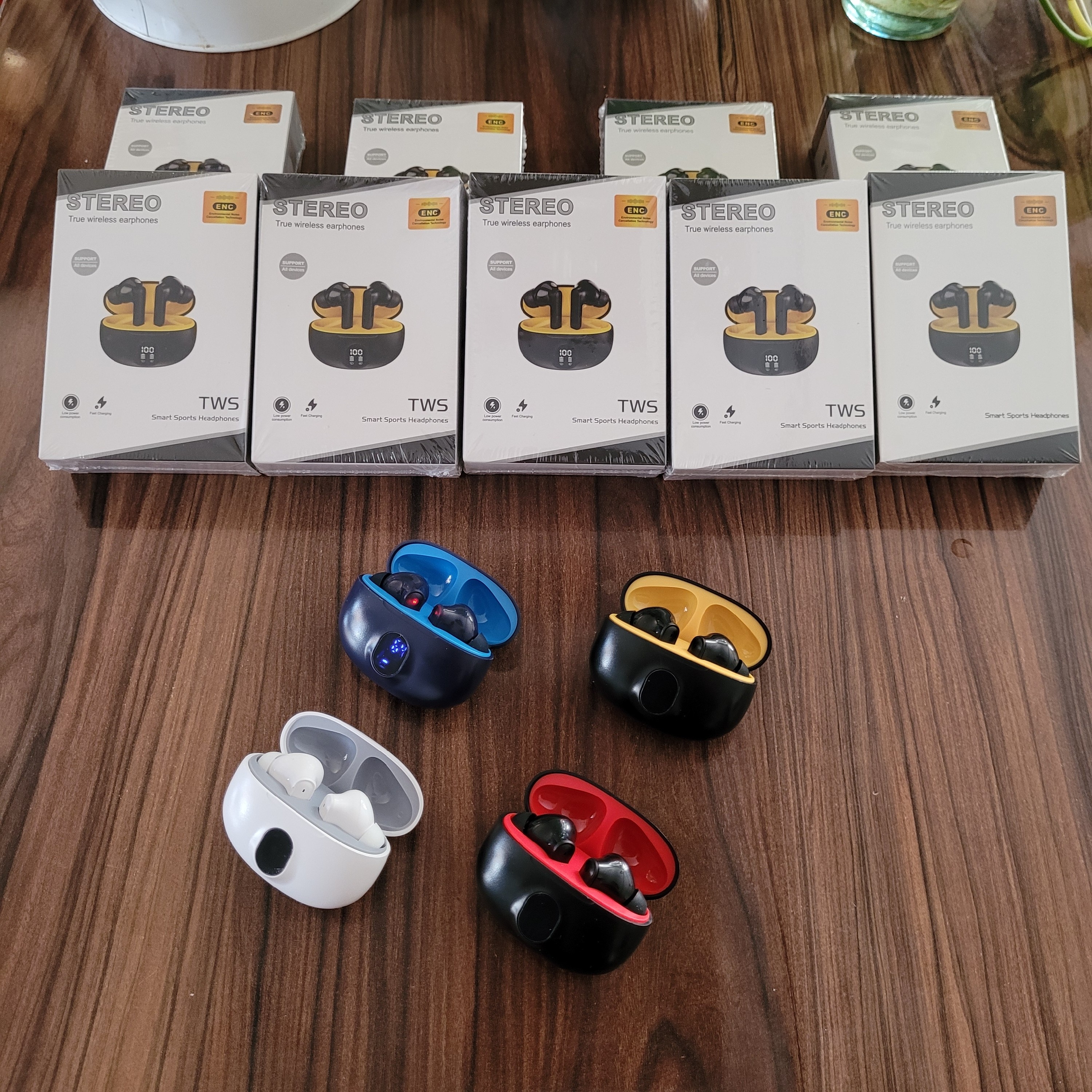 ایرپاد STEREO ضدآب پاوربانک دار کیفیت درجه یک بلوتوث نسخه5/3 صحفه نمایش دار ارسال فوری ایکس