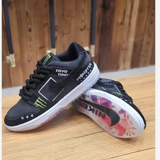 کتونی نایک اس بی مانستر مشکی کف سفید - monster(Nike sb)