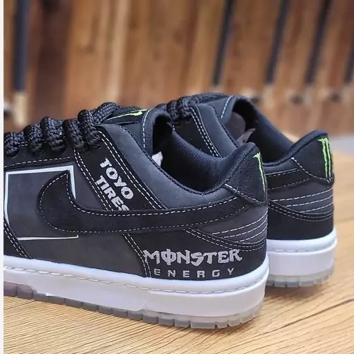 کتونی نایک اس بی مانستر مشکی کف سفید - monster(Nike sb)