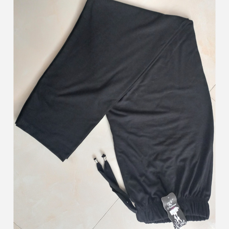 شلوار نخی مشکی مارک نسترن سایز 4XL و5XLمناسب 46 تا 52و52 تا 70