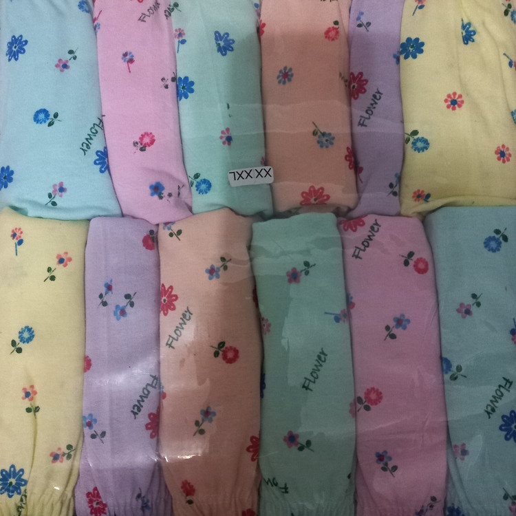 شورت زنانه نخی5XXXXXL سایز بزرگ پک 6 تایی طرح دار