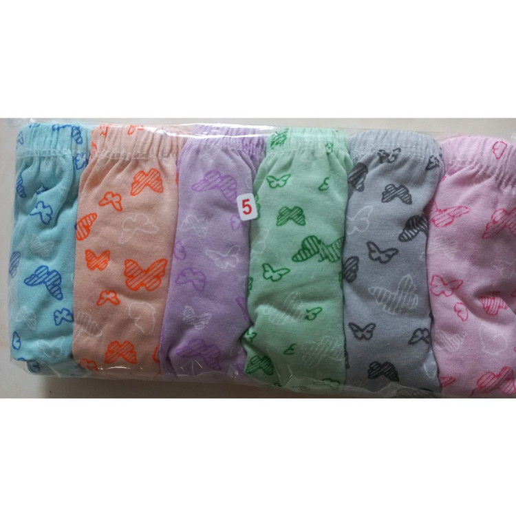 شورت زنانه نخی5XXXXXL سایز بزرگ پک 6 تایی طرح دار