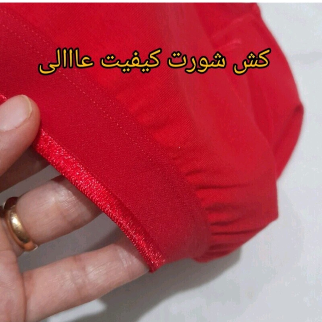 شورت زنانه نخی سایز 5 ایکس لارج تمام نخ مناسب سایز 50 تا 70 فری سایز