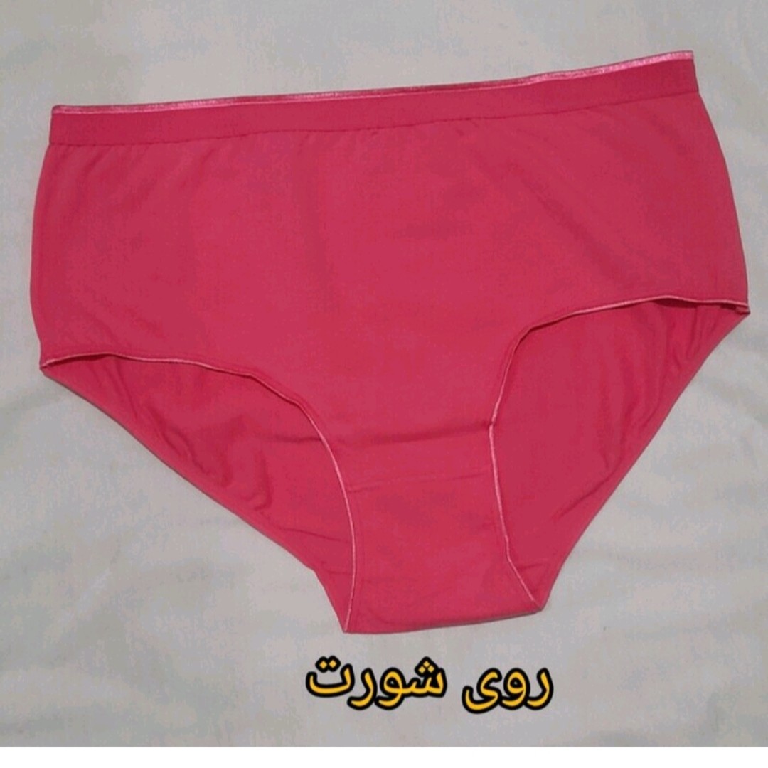 شورت زنانه نخی سایز 5 ایکس لارج تمام نخ مناسب سایز 50 تا 70 فری سایز