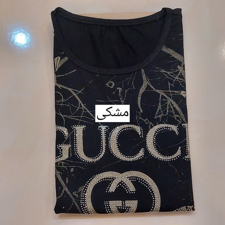 تیشرت زنانه سایز بزرگ 3XL ویسکوز صد درصد نخ نگین کوب