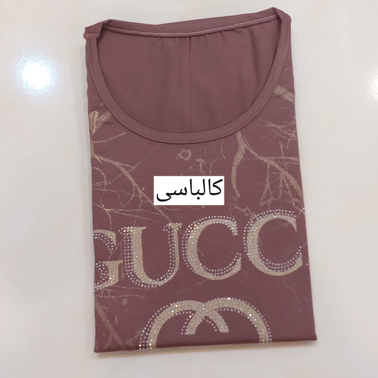 تیشرت زنانه سایز بزرگ 3XL ویسکوز صد درصد نخ نگین کوب