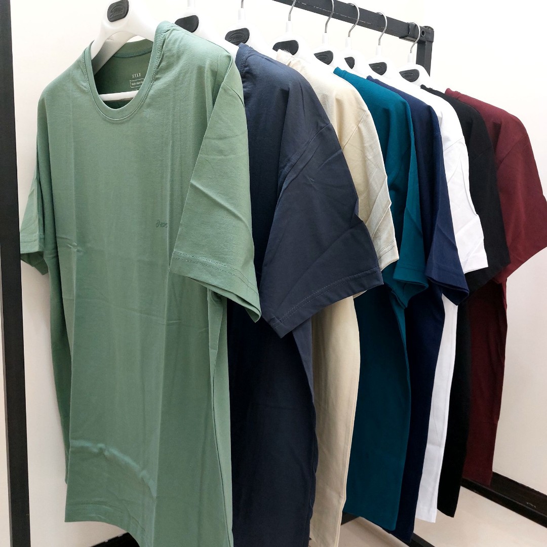 تیشرت مردانه نخ پنبه در 5 سایز متنوعL.XL.2XL.3XL.4XL