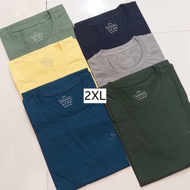 تیشرت مردانه نخ پنبه در 5 سایز متنوعL.XL.2XL.3XL.4XL