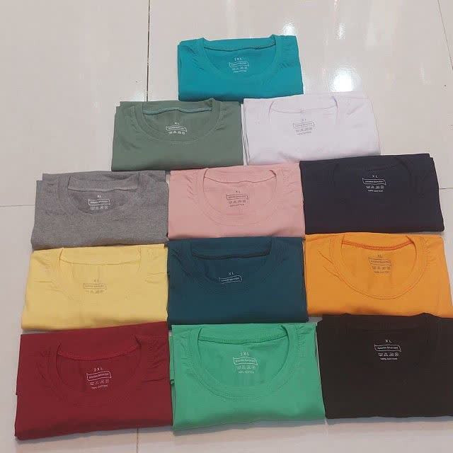 تیشرت مردانه نخ پنبه در 5 سایز متنوعL.XL.2XL.3XL.4XL