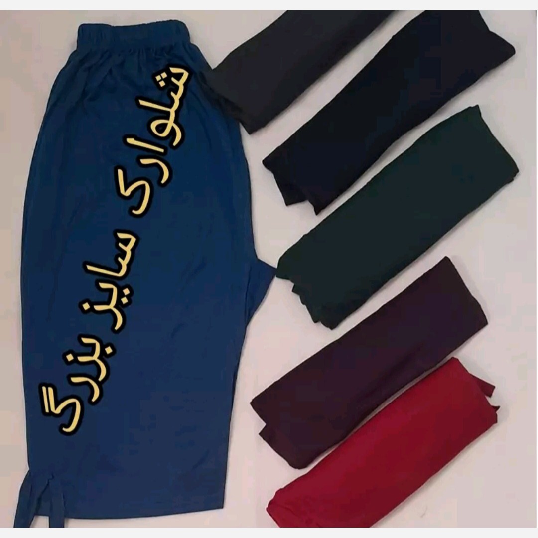 شلوارک زنانه (سایز بزرگ قواره )ویسکوز نخی سایز 44 تا 56 فری سایز