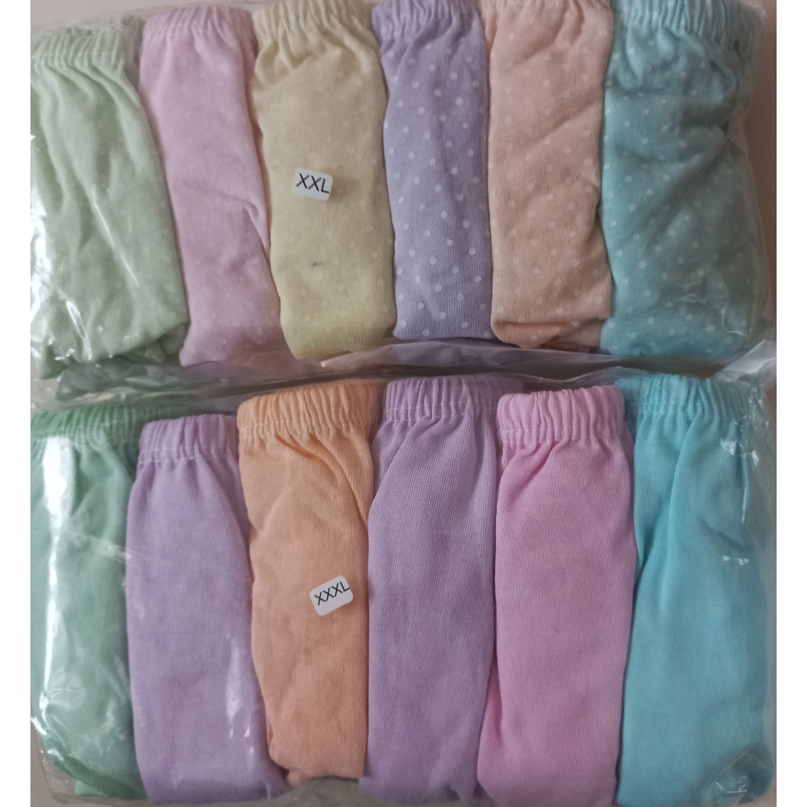 شورت زنانه نخی لیفه ای 3XXXL پک 6 عددی