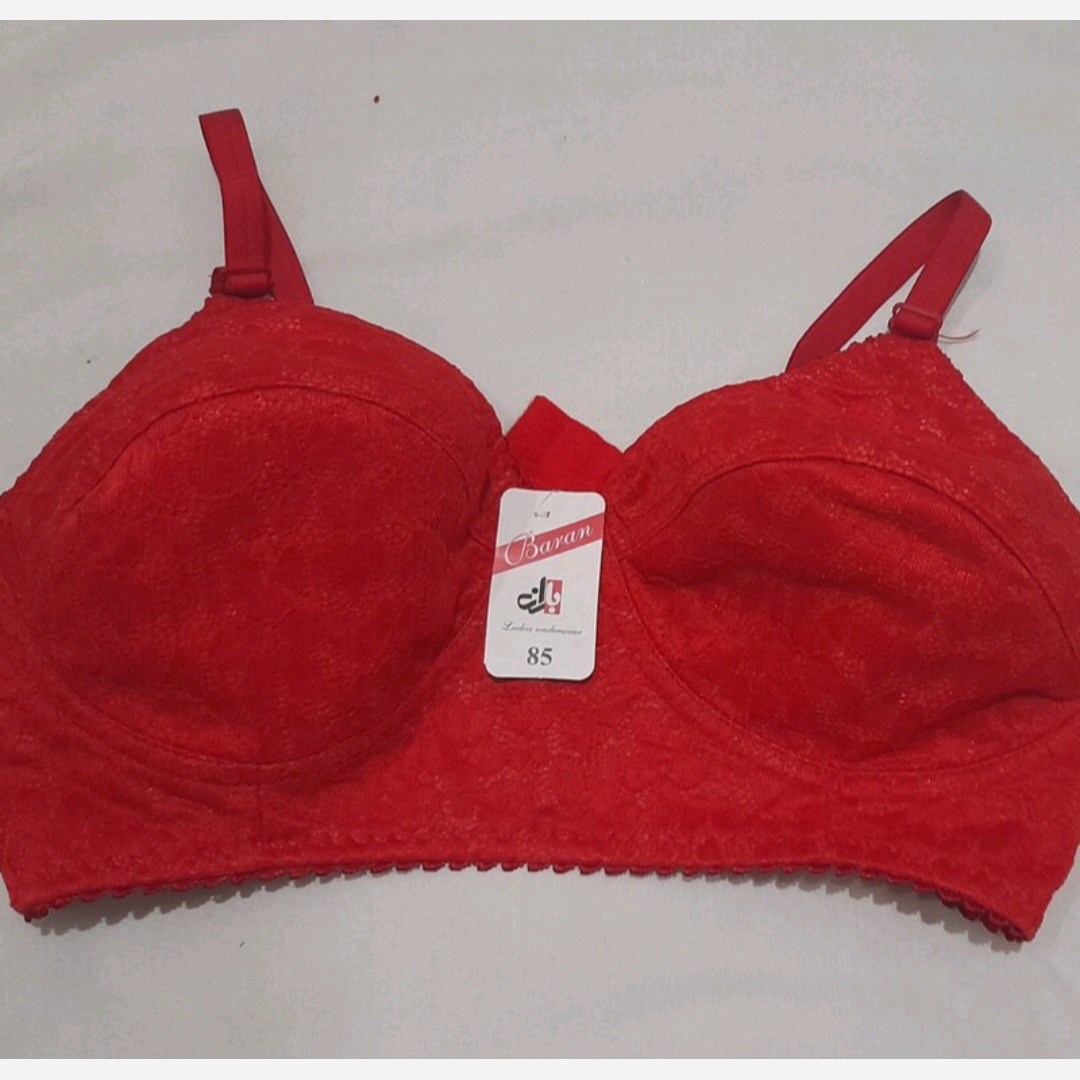 سوتین زنانه گیپور در 4 رنگ کرم مشکی کالباسی قرمز و 4 سایز 70 و 75 و 80 و 85