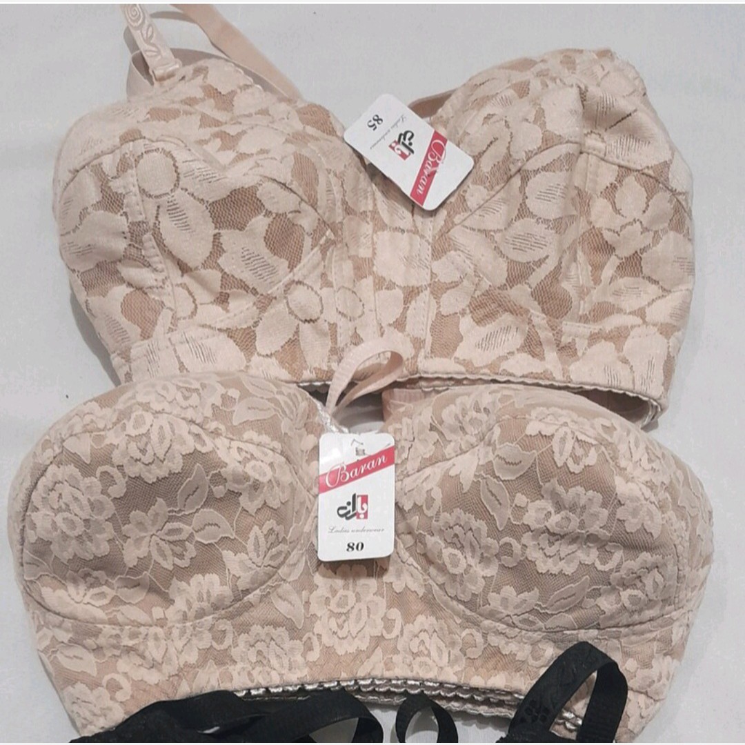 سوتین زنانه گیپور در 4 رنگ کرم مشکی کالباسی قرمز و 4 سایز 70 و 75 و 80 و 85
