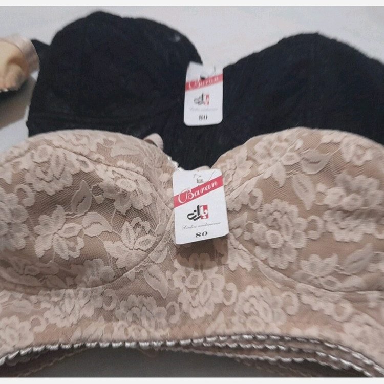 سوتین زنانه گیپور در 4 رنگ کرم مشکی کالباسی قرمز و 4 سایز 70 و 75 و 80 و 85