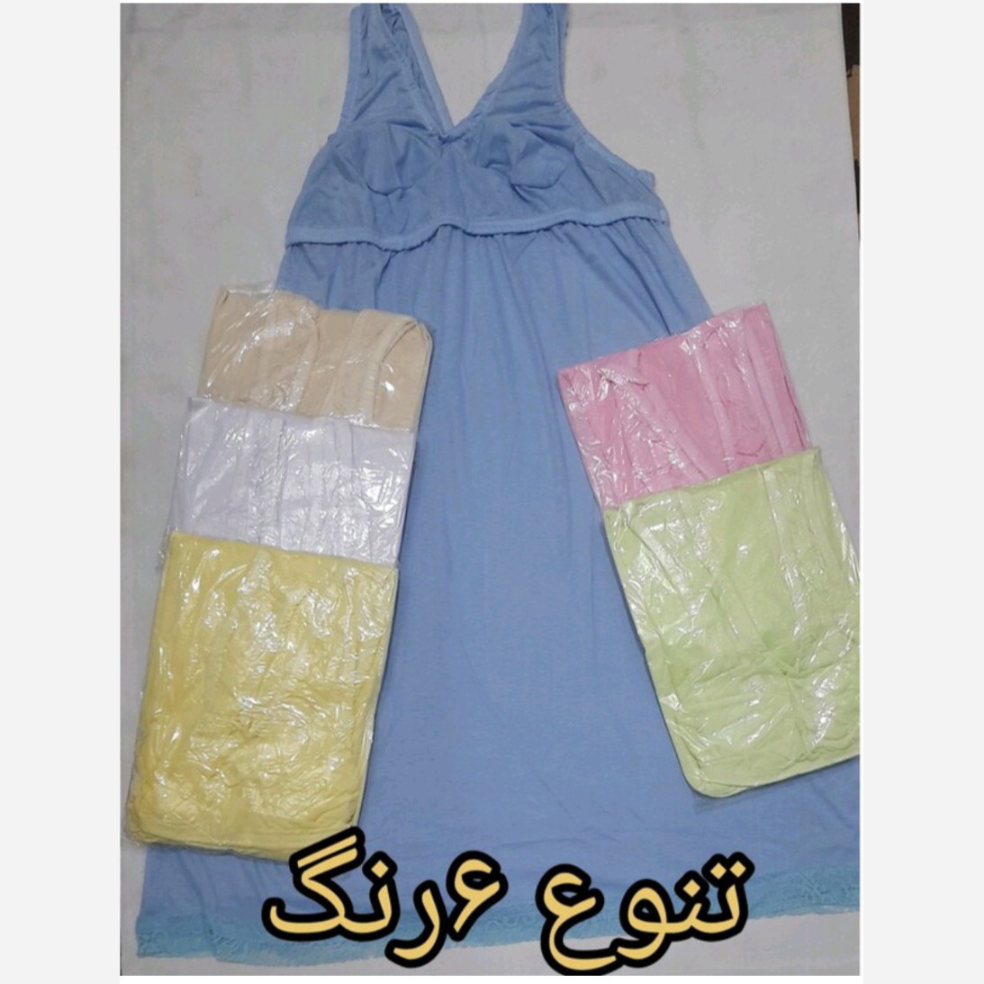 لباس خواب وزیرپوش زنانه ضد حساسیت کیفیت عالی تنوع 6 رنگ فری سایز از 40 تا 52