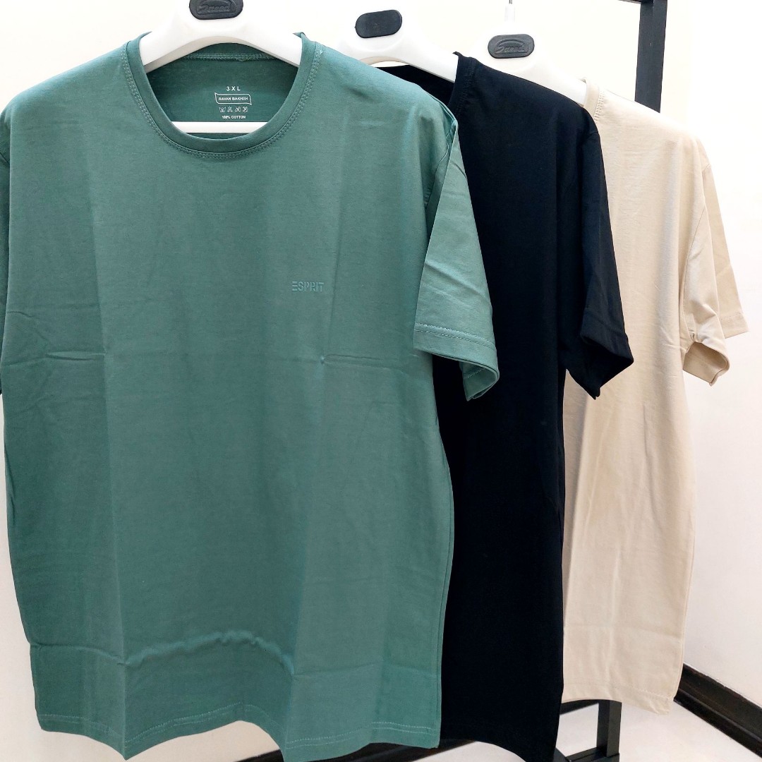 تیشرت مردانه روانبخش نخ پنبه .سایز4XL عرض 65