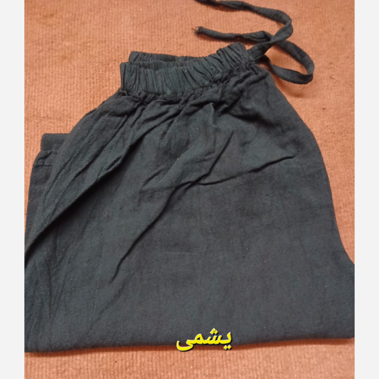 شلوار زنانه 12 رنگ نخی کنفی