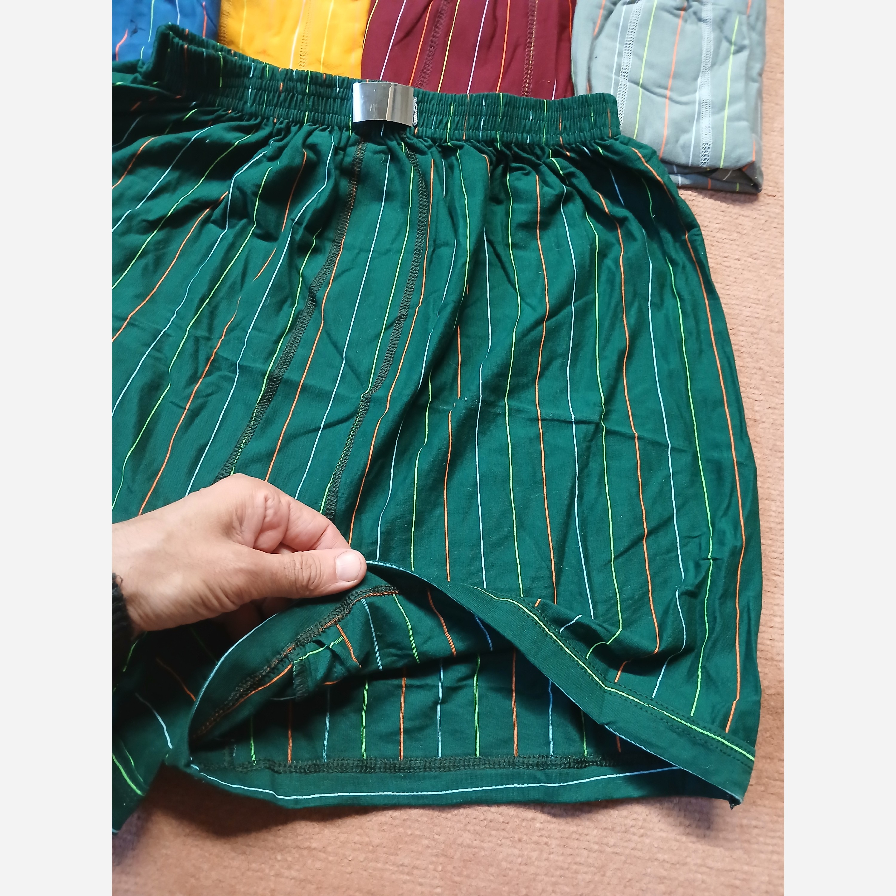 شورت پادار نخی راه راهی L xl 2xl 3xl