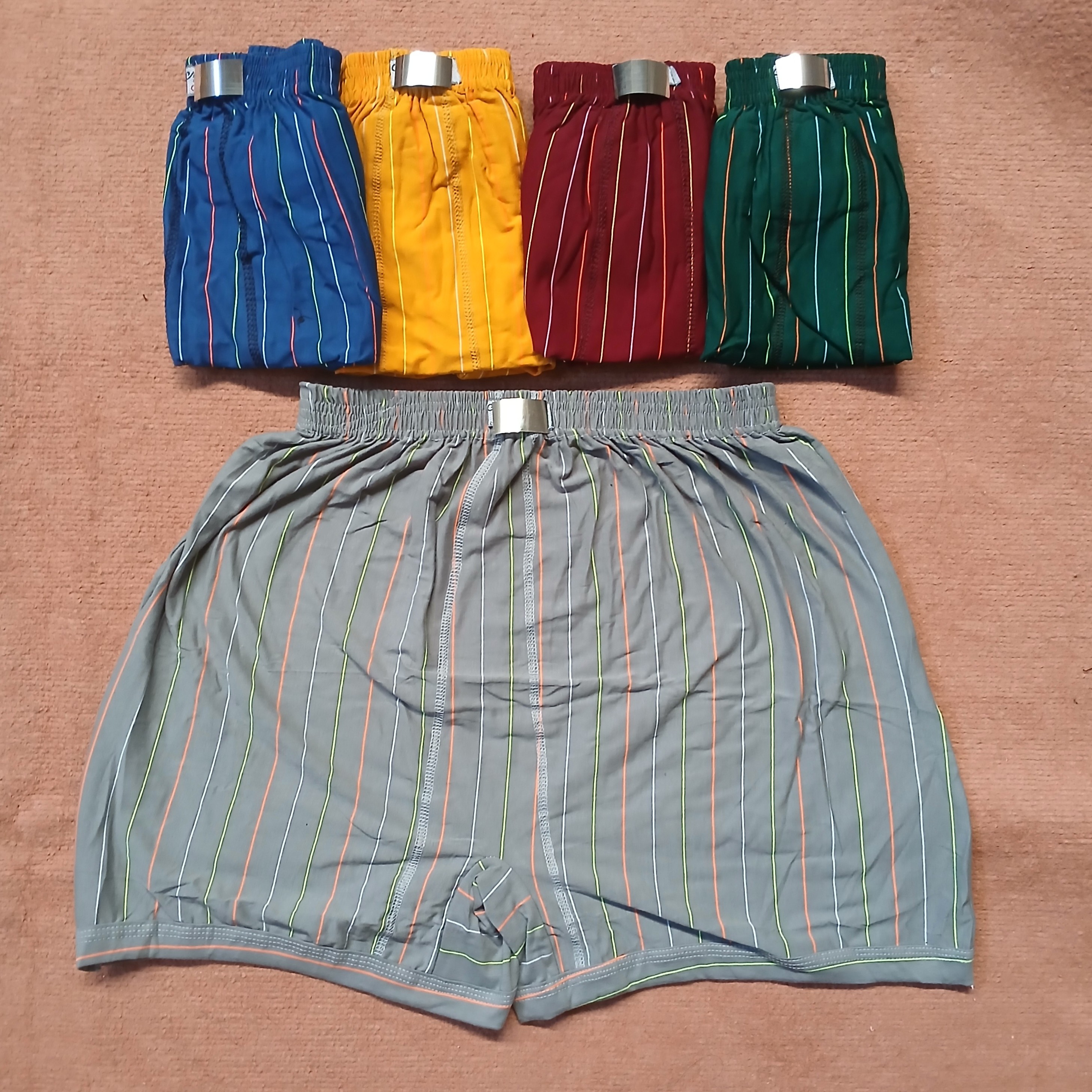 شورت پادار مردانه نخی راه دار L xl 2xl 3xl نخ