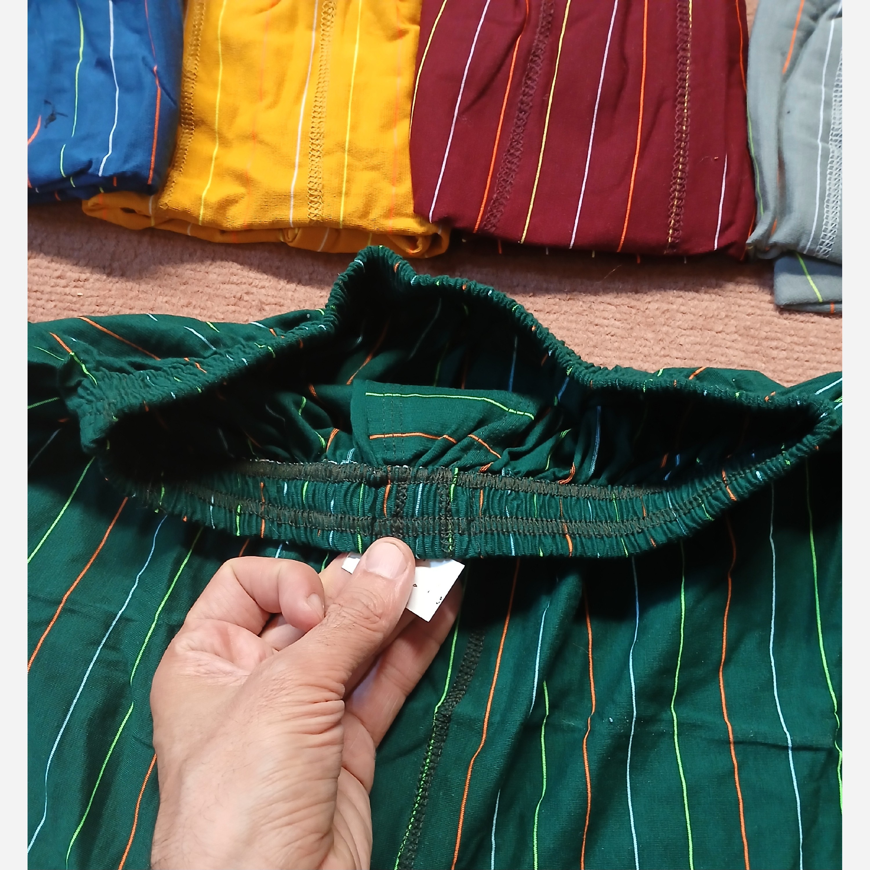 شورت پادار مردانه نخی راه دار L xl 2xl 3xl نخ