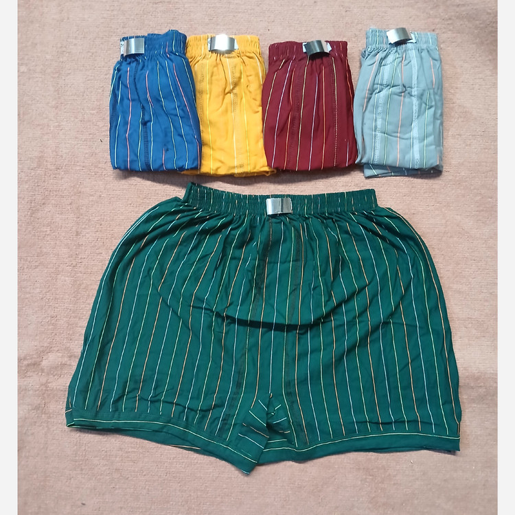 شورت پادار مردانه نخی راه دار L xl 2xl 3xl نخ